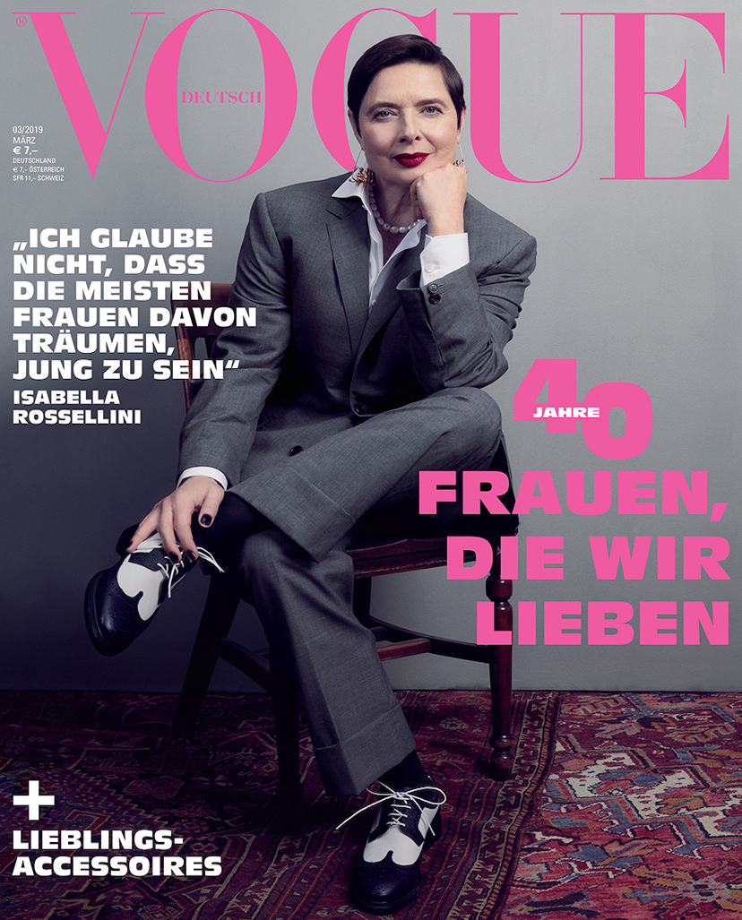 Elissa Santisi - Vogue Germany
Isabella Rossellini
photographed by Emma Summerton